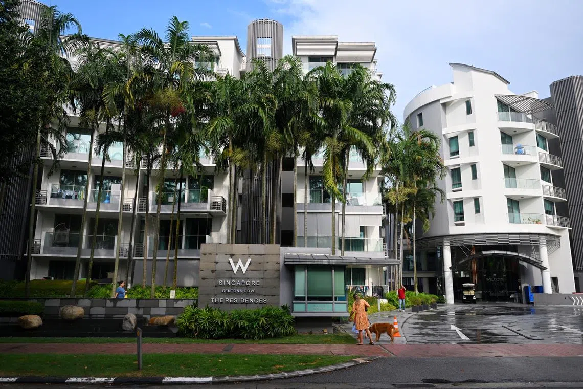 ST20240408_202473316658 jlsentosa/ Azmi Athni// Generics of The Residences at W Sentosa Cove on Apr 8. ST PHOTO: AZMI ATHNI