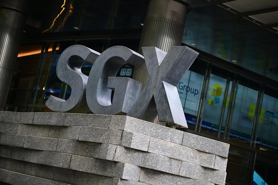 ST20240625_202434953939 pixgeneric Azmi Athni/ SGX logo on June 25. Tags: SGX; finance; investment; money; finance; Singapore; ST PHOTO: AZMI ATHNI