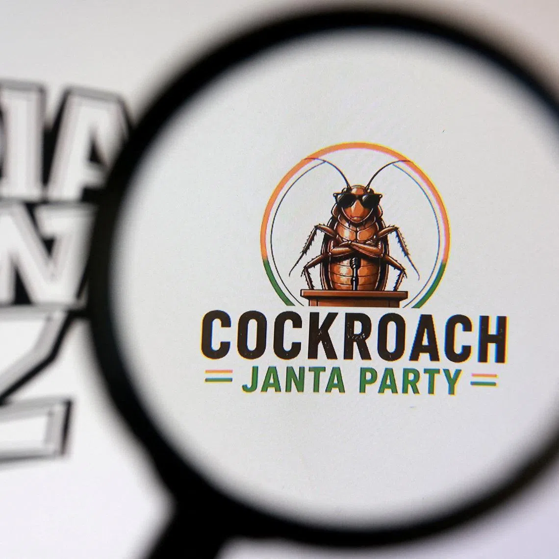 The Cockroach Janta Party and words \"India Gen Z\" logo are seen in this illustration taken May 28, 2026. REUTERS/Dado Ruvic/Illustration
