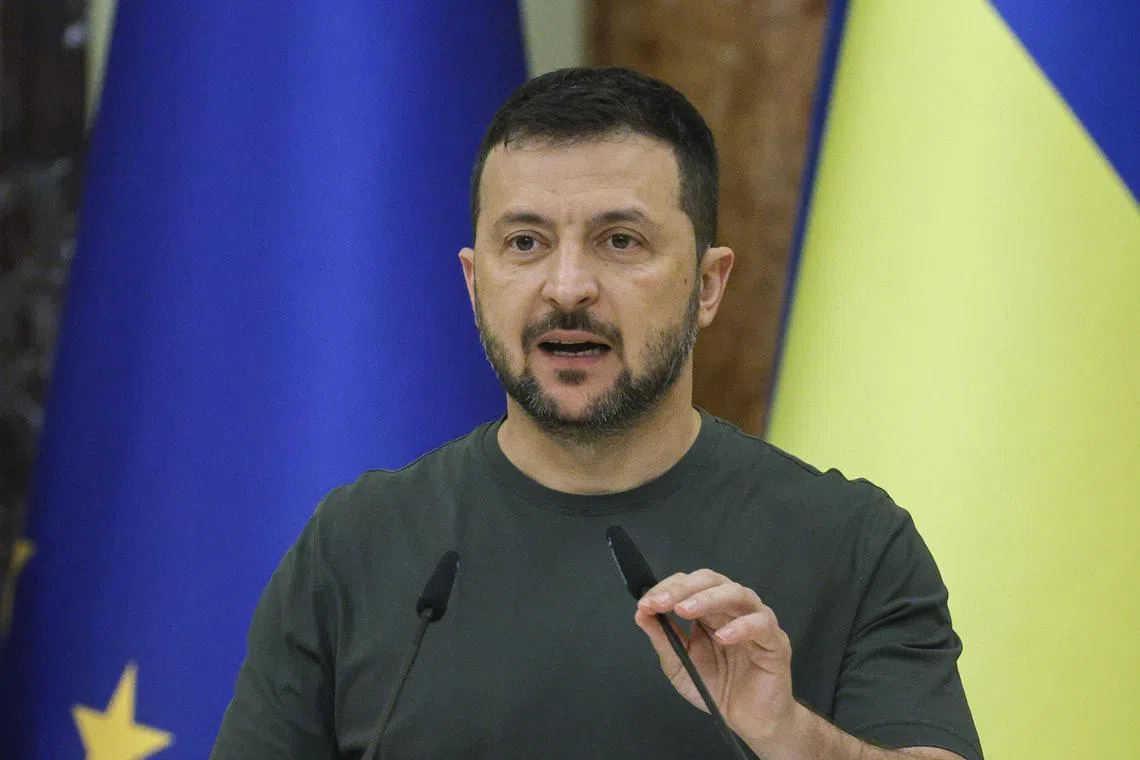 Ukrainian President Volodymyr Zelensky munitions production was the focus of an "emotional" meeting with senior officials, including his defence and foreign ministers and top military commanders.