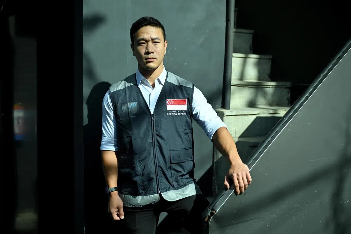 Abraham Tan, who is leading the MFA’s crisis response team in Nepal, pictured here in Kathmandu, Nepal.