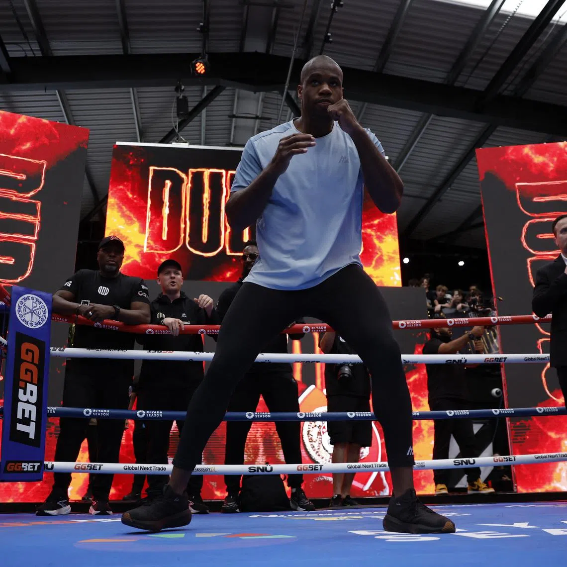 Boxing - Oleksandr Usyk & Daniel Dubois Workouts - BoxPark Wembley, London, Britain - July 16, 2025 Daniel Dubois during his workout Action Images via Reuters/Andrew Couldridge