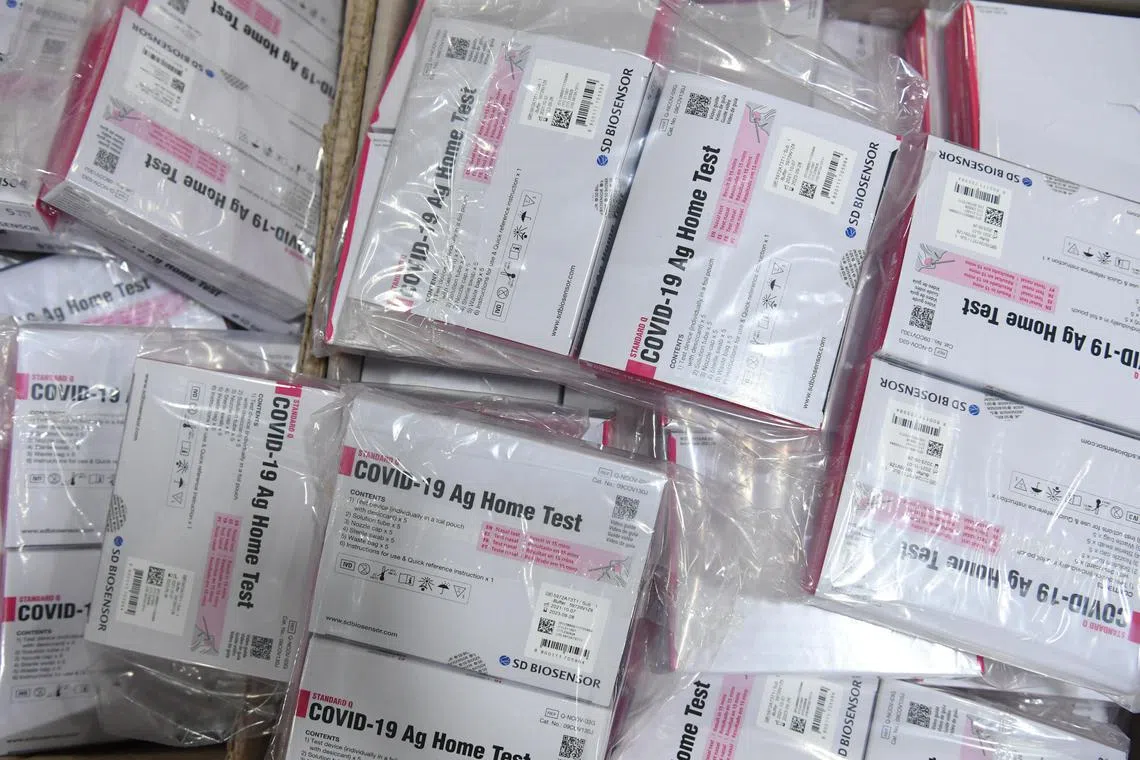 The kits are drawn from the national stockpile, with the current batch having a remaining shelf life of about six months.