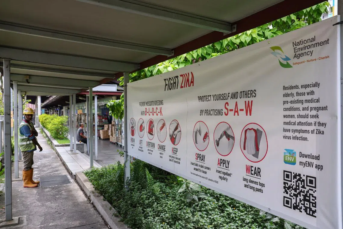 The symptoms of Zika and dengue are similar. The viruses can be differentiated by virological tests.