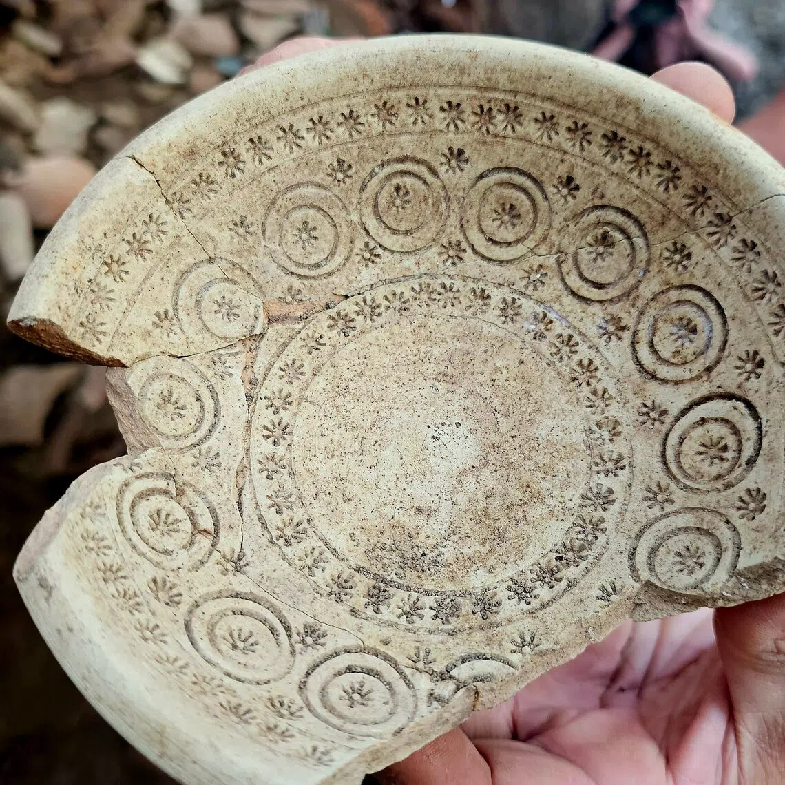Preliminary studies of the pottery’s ornamentation suggest the fragments date from sometime between the 10th and 11th centuries.