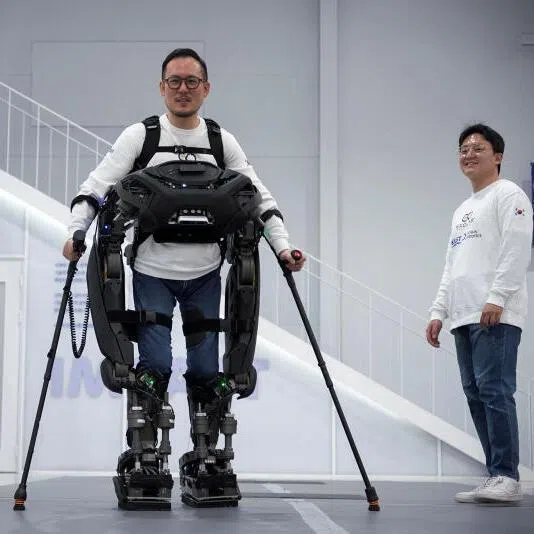 An exoskeleton robot suit can help paraplegics walk but there is a risk that reliance on AI as an ‘exoskeleton of the mind’ could lead to atrophy of cognitive muscles, says the writer.