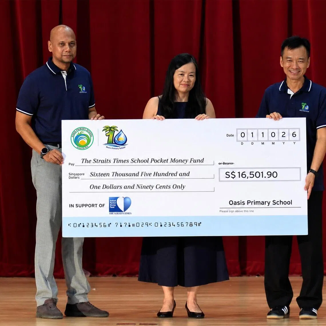 Oasis Primary pupils, parents, staff and stakeholders contributed to the school’s fund-raising drive in support of STSPMF beneficiaries.