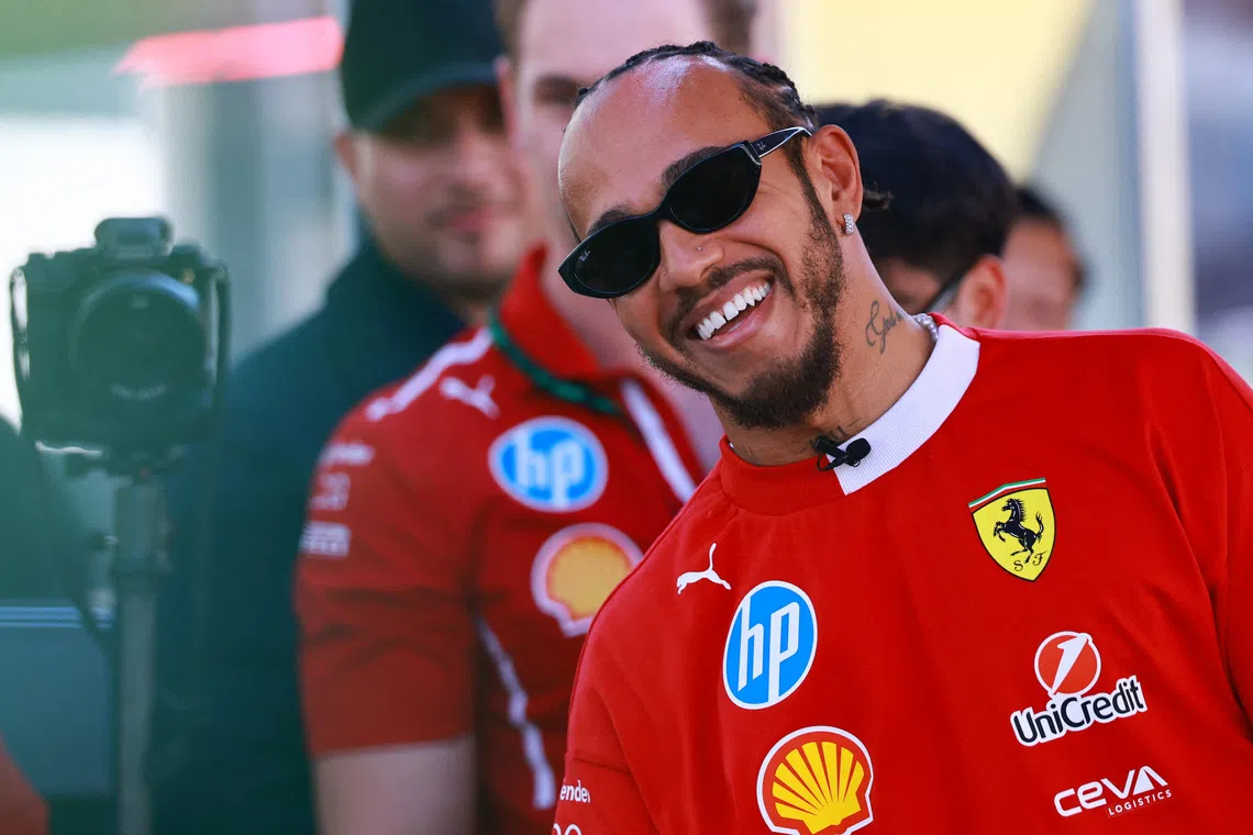 Formula One F1 - Mexico Grand Prix - Autodromo Hermanos Rodriguez, Mexico City, Mexico - October 23, 2025 Ferrari's Lewis Hamilton ahead of the Mexico Grand Prix REUTERS/Raquel Cunha