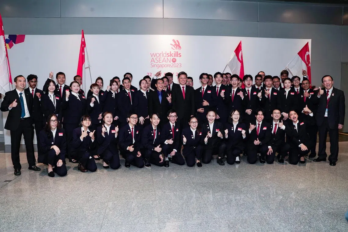 Singapore was represented by 44 young people from institutes of higher learning in all 22 categories and picked up 26 medals in total.