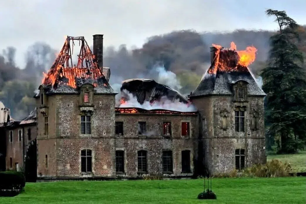 Fire ravages French monastery dubbed ‘Notre-Dame of the Ardennes’