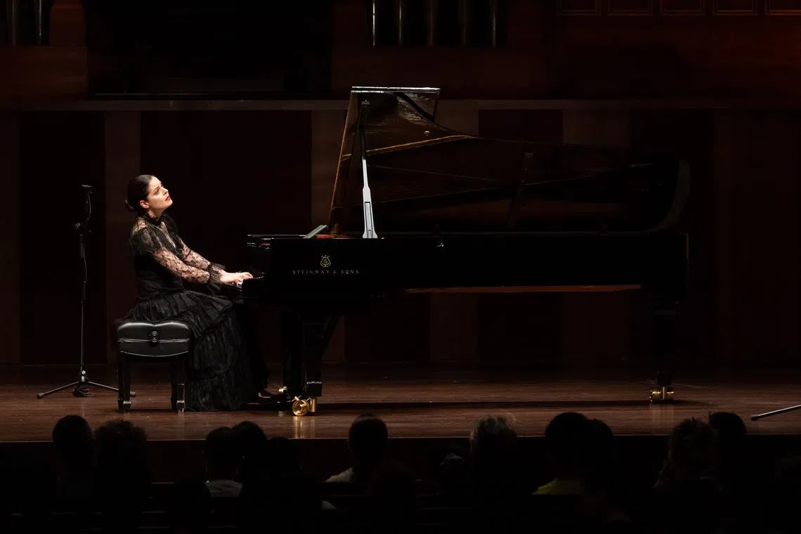 Zlata Chochieva played a programme of Schumann and Prokofiev at the Victoria Concert Hall on Aug 16. 