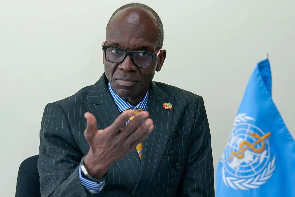 WHO Regional Director for Africa, Mohamed Yakub Janabi, attends an interview with Reuters on the Ebola situation, at the World Organisation headquarters in Geneva, Switzerland, May 22, 2026. REUTERS/Cecile Mantovani