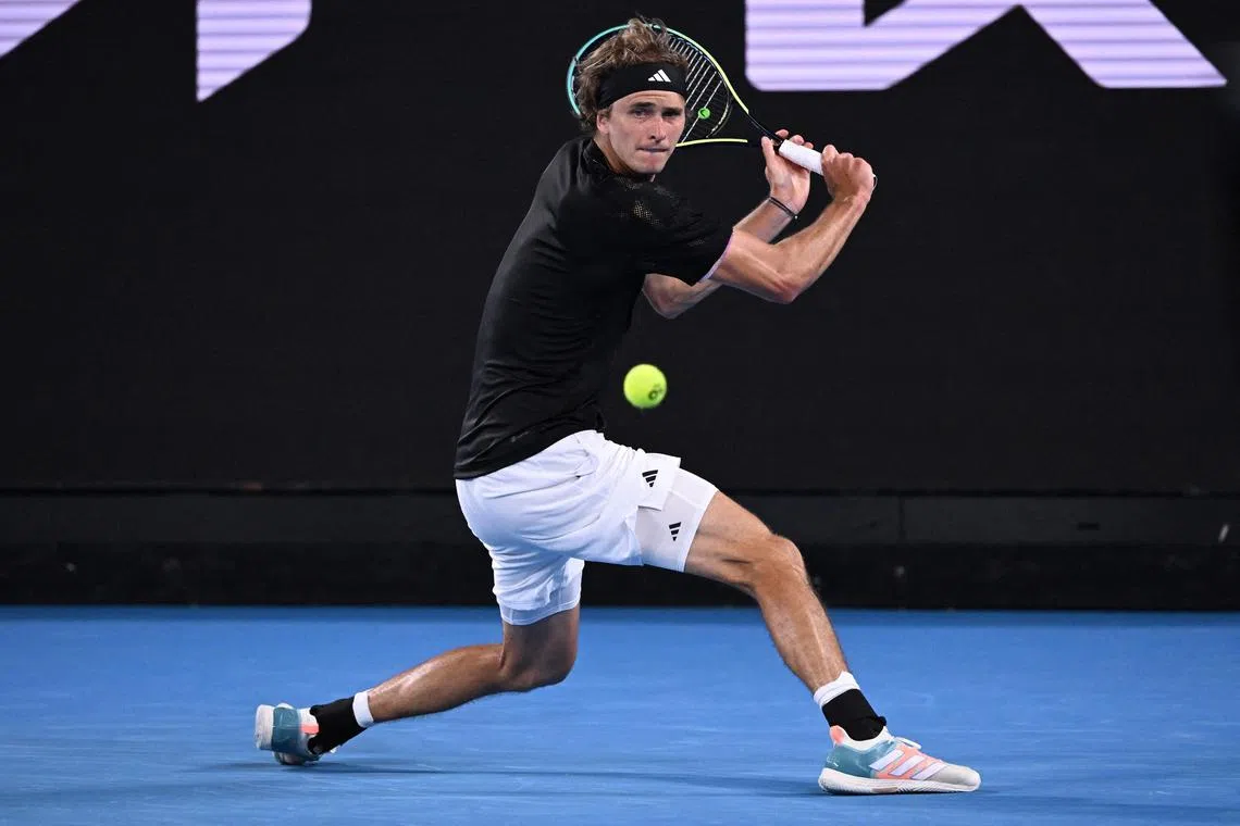 Germany's Alexander Zverev, seen here in action during the first round of the Australian Open, is a world-class athlete despite being diagnosed with diabetes at age three.