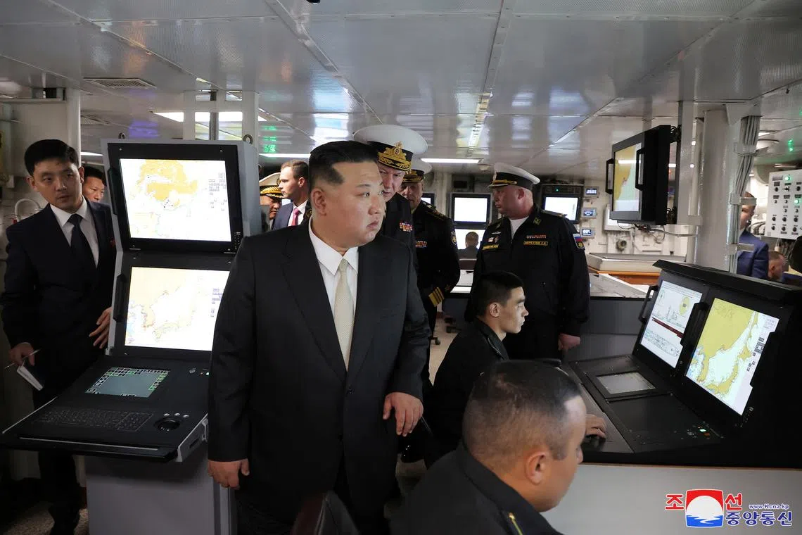 North Korean leader Kim Jong Un visits Vladivostok, Russia, on Sept 16, 2023.