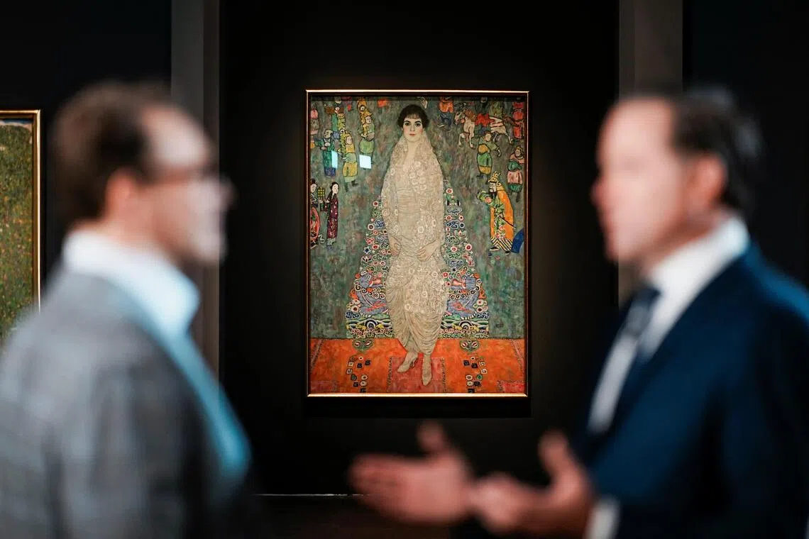 The Leonard A. Lauder Collection (Portrait of Elisabeth Lederer) during a preview of the auction house Sotheby’s new headquarters in Manhattan on Nov 7. 