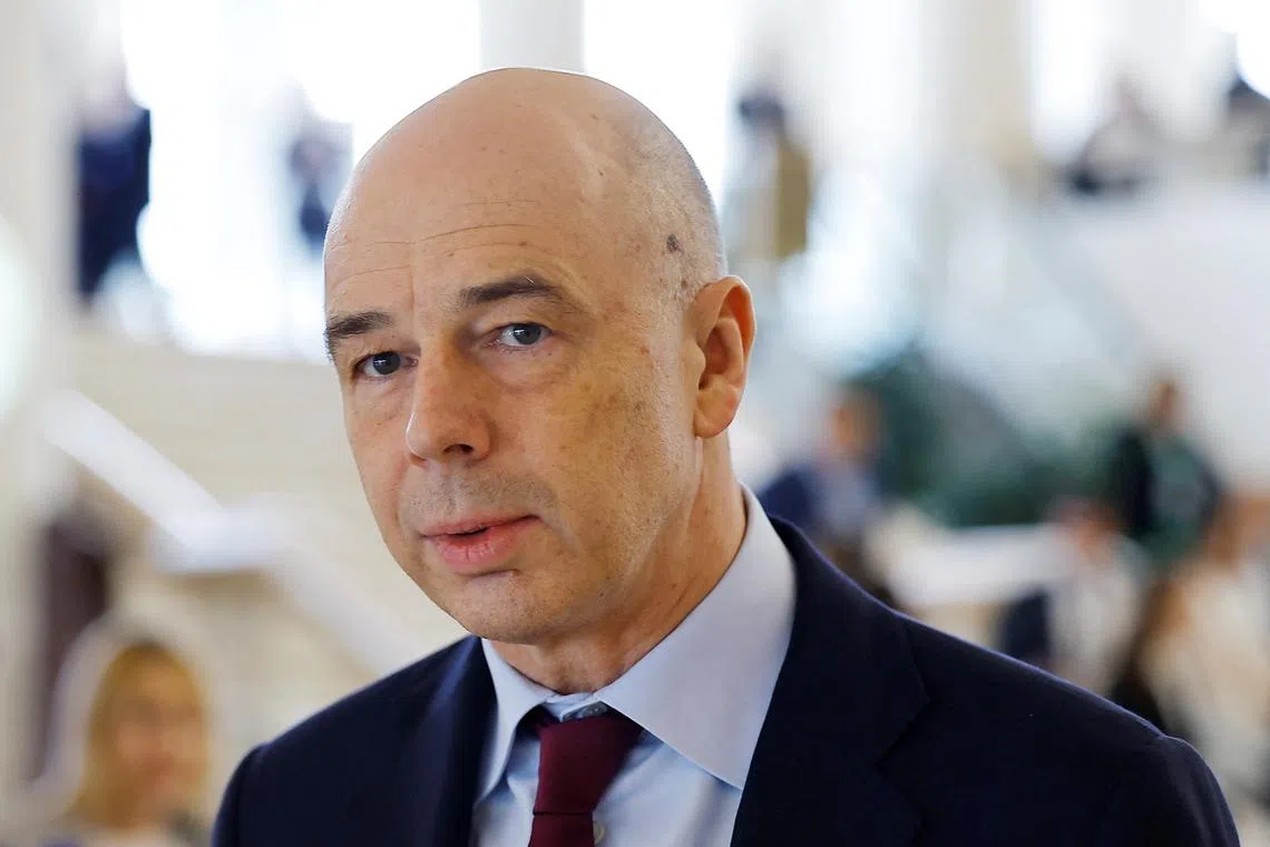 FILE PHOTO: Russian Finance Minister Anton Siluanov attends the Congress of the Russian Union of Industrialists and Entrepreneurs in Moscow, Russia April 25, 2024. REUTERS/Evgenia Novozhenina/File Photo