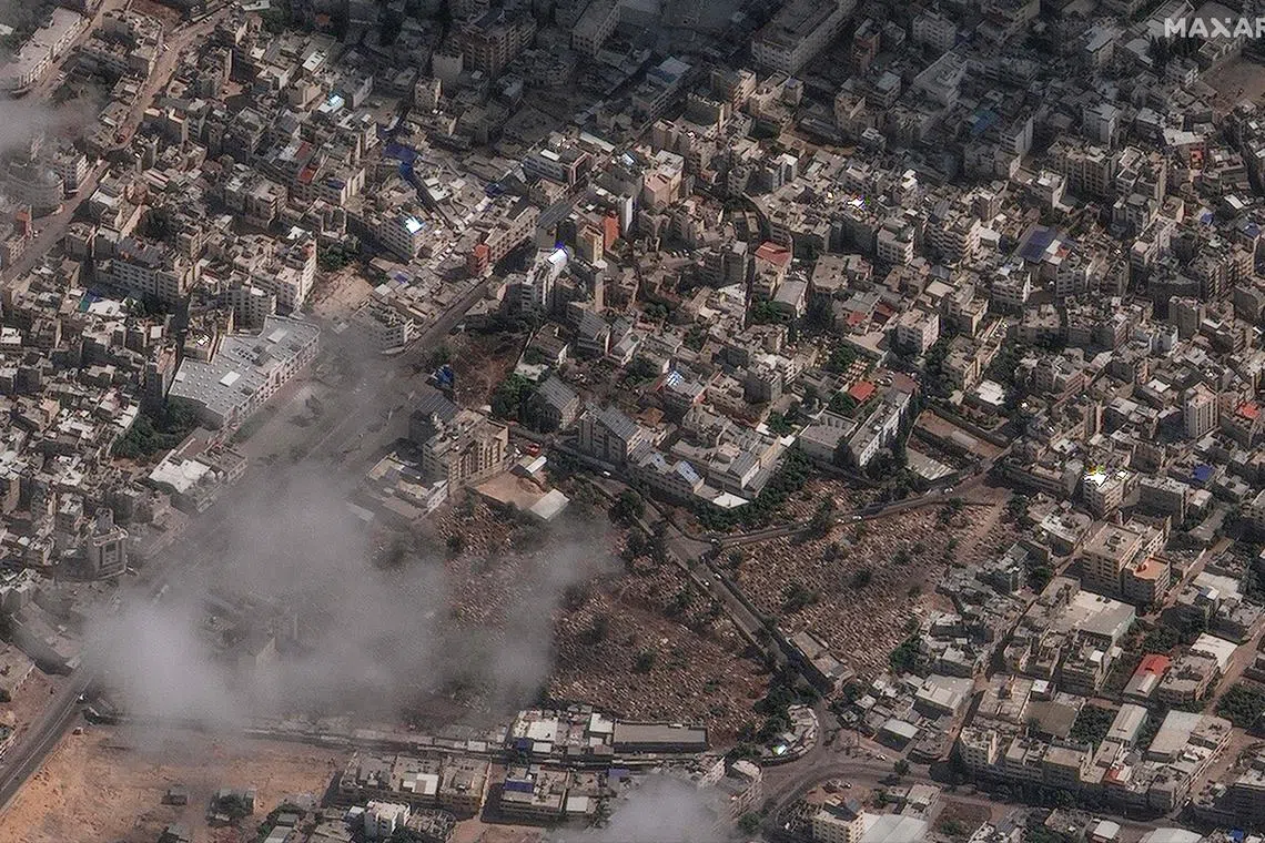 Hamas says it cannot find the munition that hit the site of the Gaza hospital.