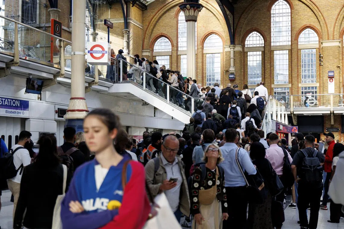 The surge came as limited Tube services ran during the peak commute hours, with widespread station closures across the capital.