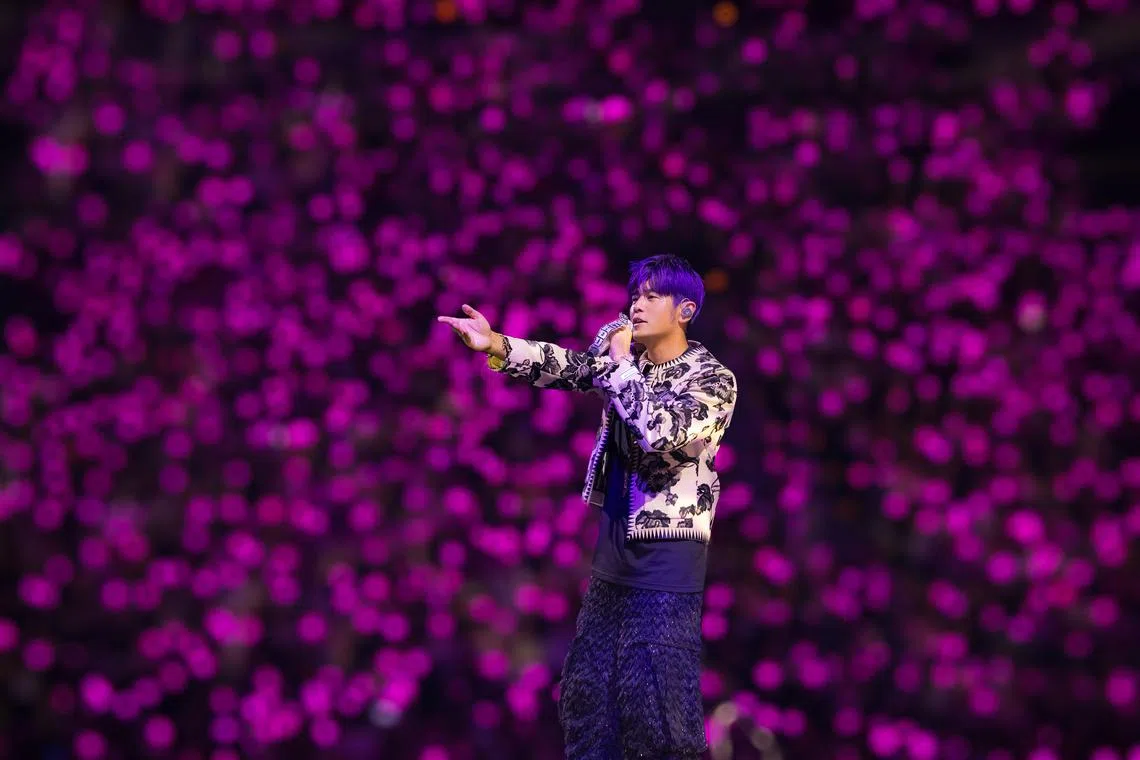 Taiwanese superstar Jay Chou's 2024 concerts are expected to feature at least six line-up changes, compared to his 2022 shows here.