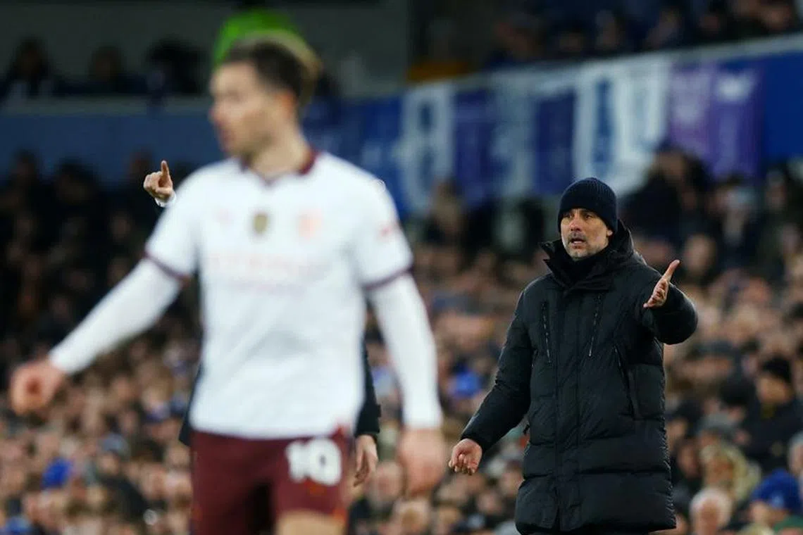 Soccer Football - Premier League - Everton v Manchester City - Goodison Park, Liverpool, Britain - December 27, 2023 Manchester City manager Pep Guardiola Action Images via Reuters/Lee Smith/File Photo