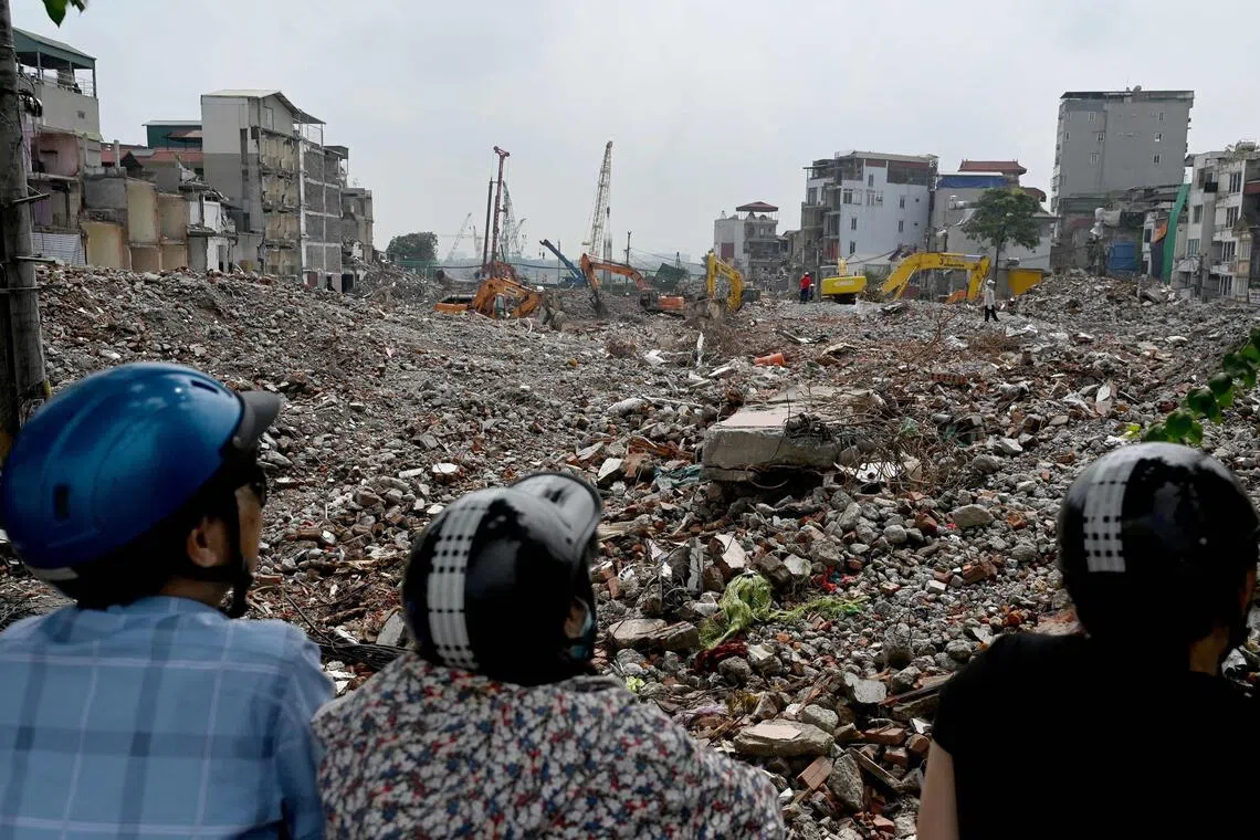 Hanoi’s urban renewal blitz leaves homes demolished and families relocated