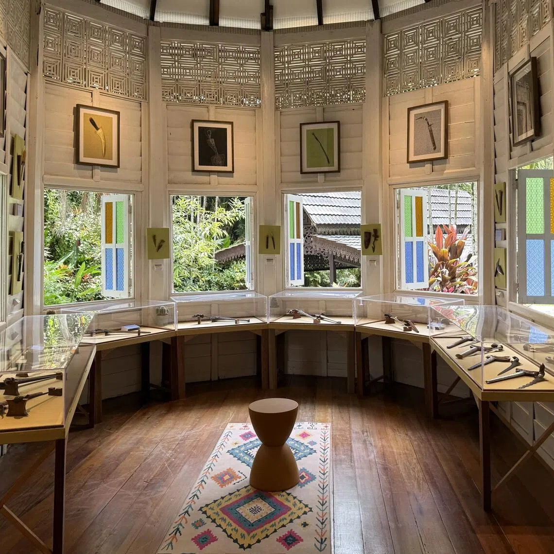 The White Gallery at Sentosa Janda Baik features owner Omar Ariff’s collection of Malay daggers – keris – from around the world.