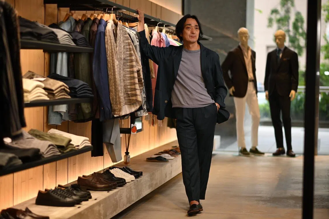 Mr Kozo Kawamura, co-founder of Colony Clothing, at his boutique in April.