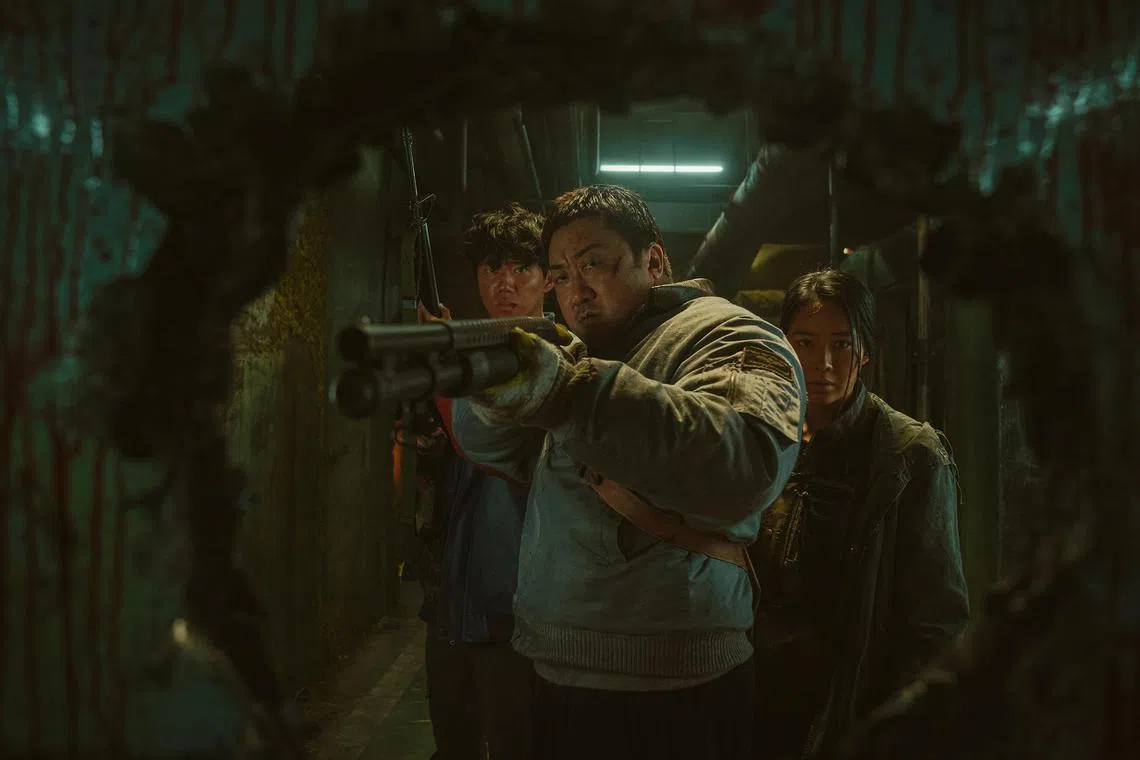 Badland Hunters, starring (left to right) Lee Jun-young, Don Lee and Ahn Ji-hye.


Source / copyright: NETFLIX