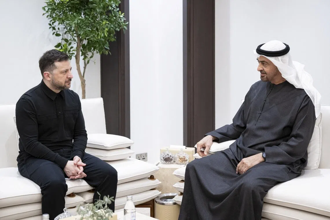 Ukraine, UAE agree to cooperate on defence, Zelenskiy says