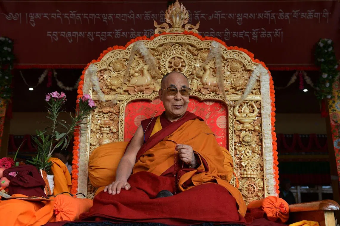 The Dalai Lama has said his successor will be born outside China and urged his followers to reject anyone chosen by Beijing.