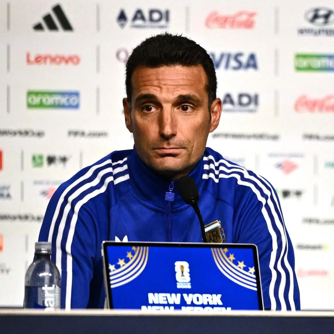 Argentina coach Lionel Scaloni said of seeing the fans celebrate, “it’s impossible for it not to touch your heart”.
