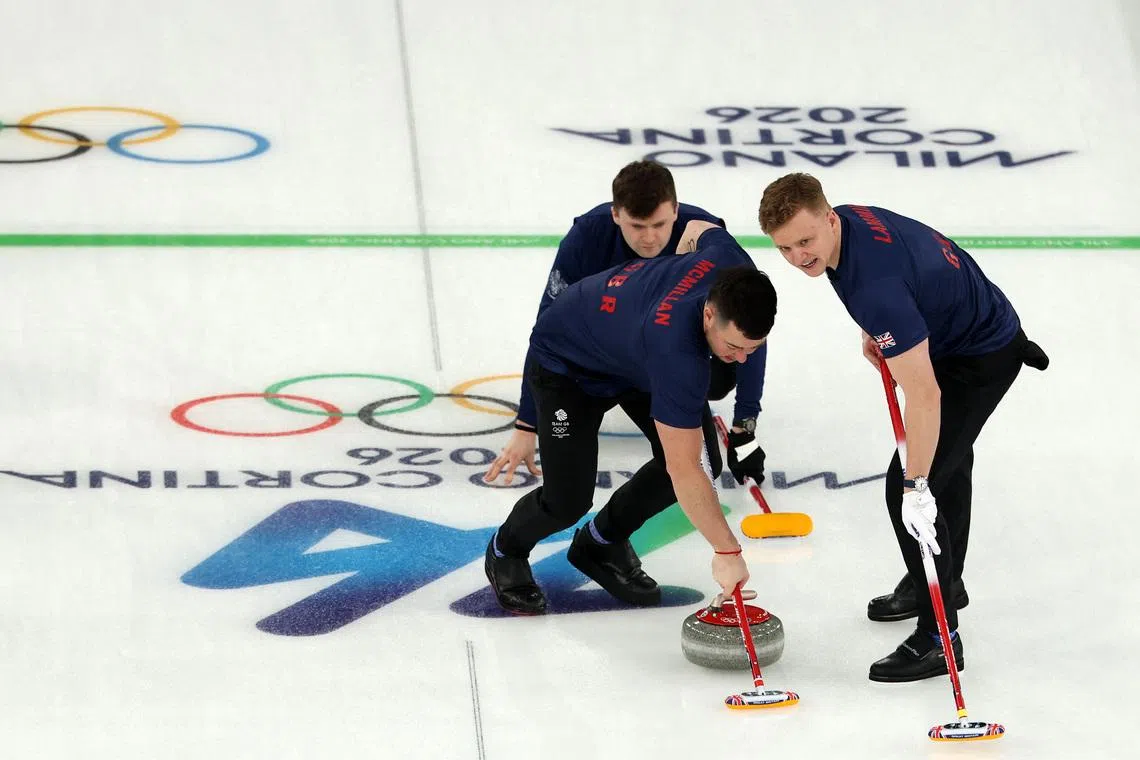 Curling-Britain beat defending champions Sweden in early battle of favourites