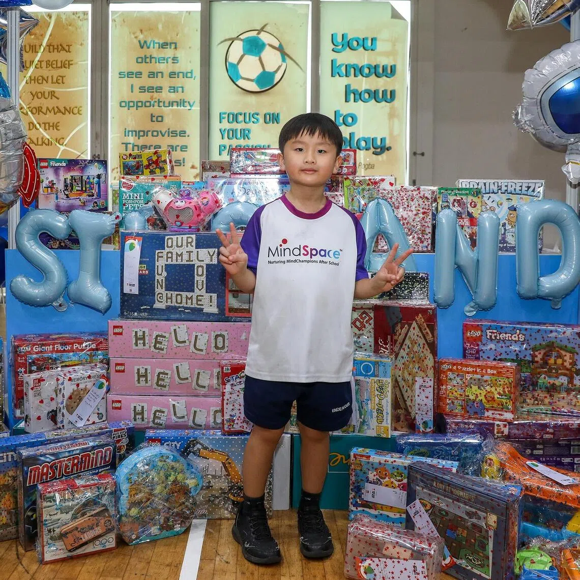This year, Jayden Tan donated his birthday presents to Food from the Heart’s Toy Buffet, giving children on financial aid a chance to choose toys for themselves.