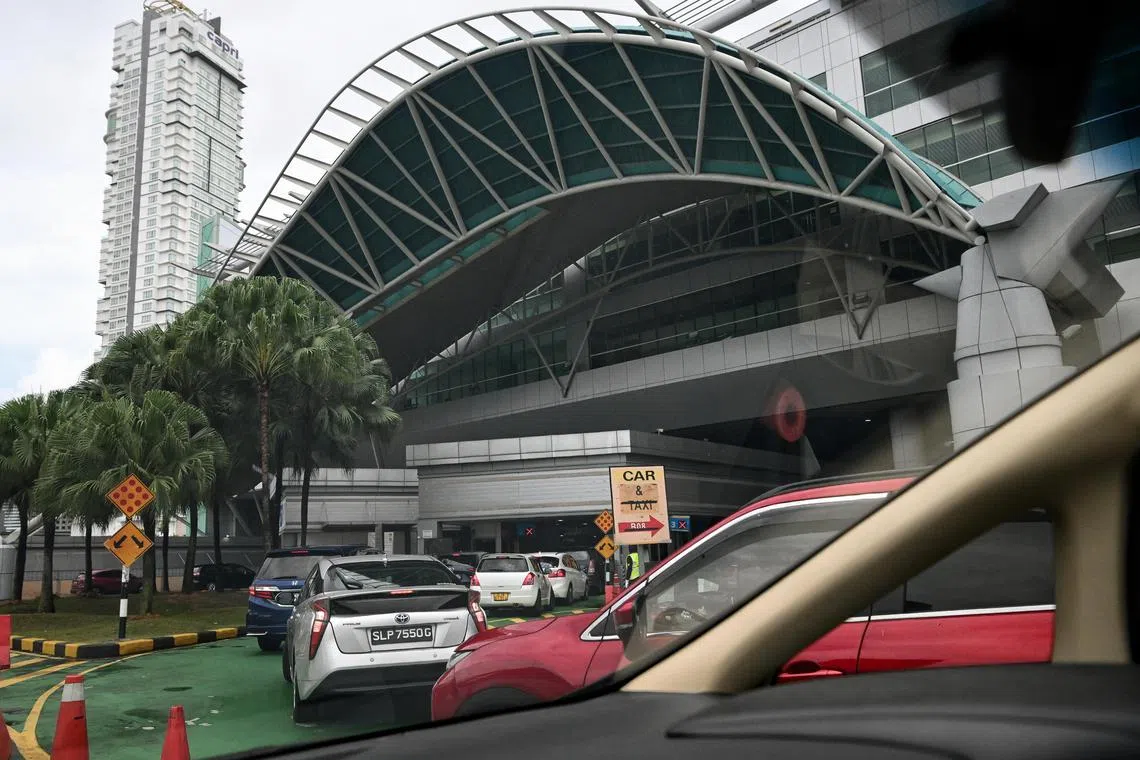 Generic pix of cars entering Johor from Singapore at the Bangunan Sultan Iskandar (BSI) Customs Immigration and Quarantine (CIQ) complex in Johor, Malaysia on 22 Sep 2022.