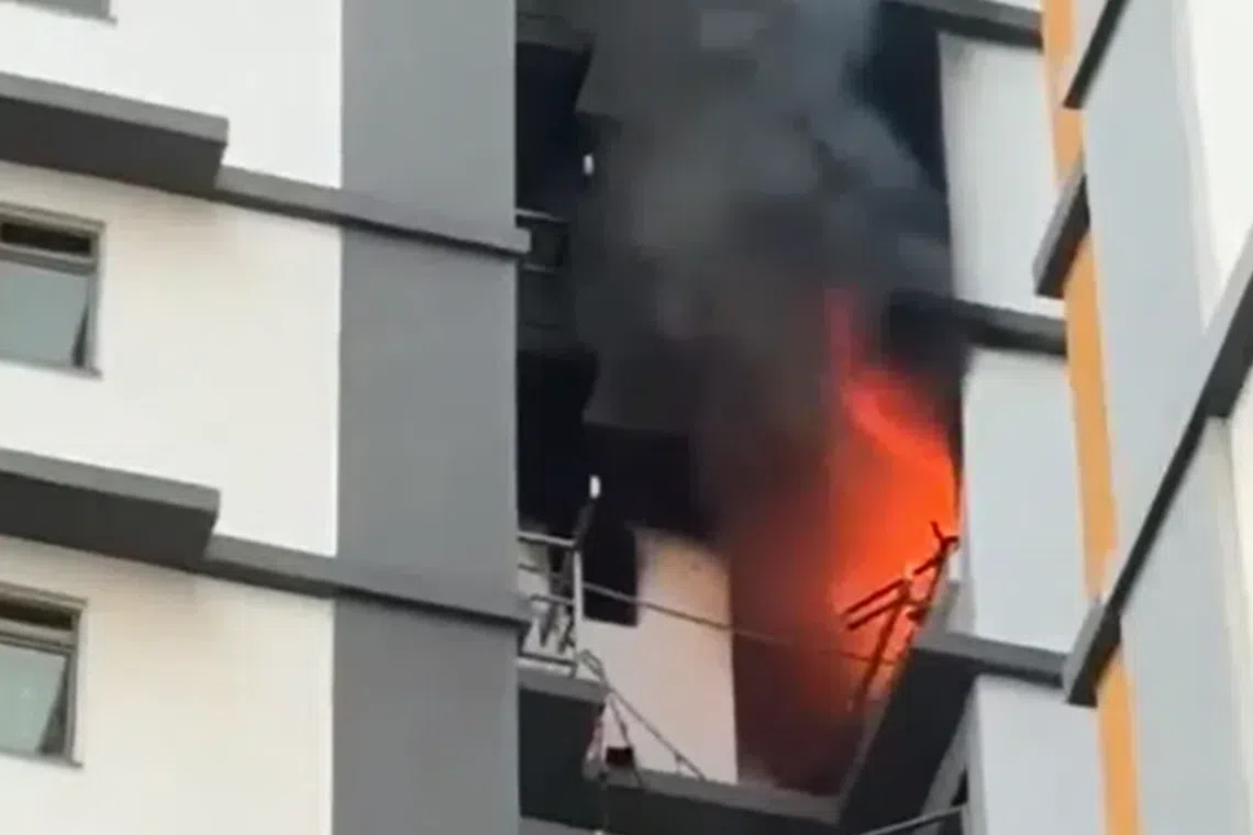 wo people were taken to Ng Teng Fong General Hospital.