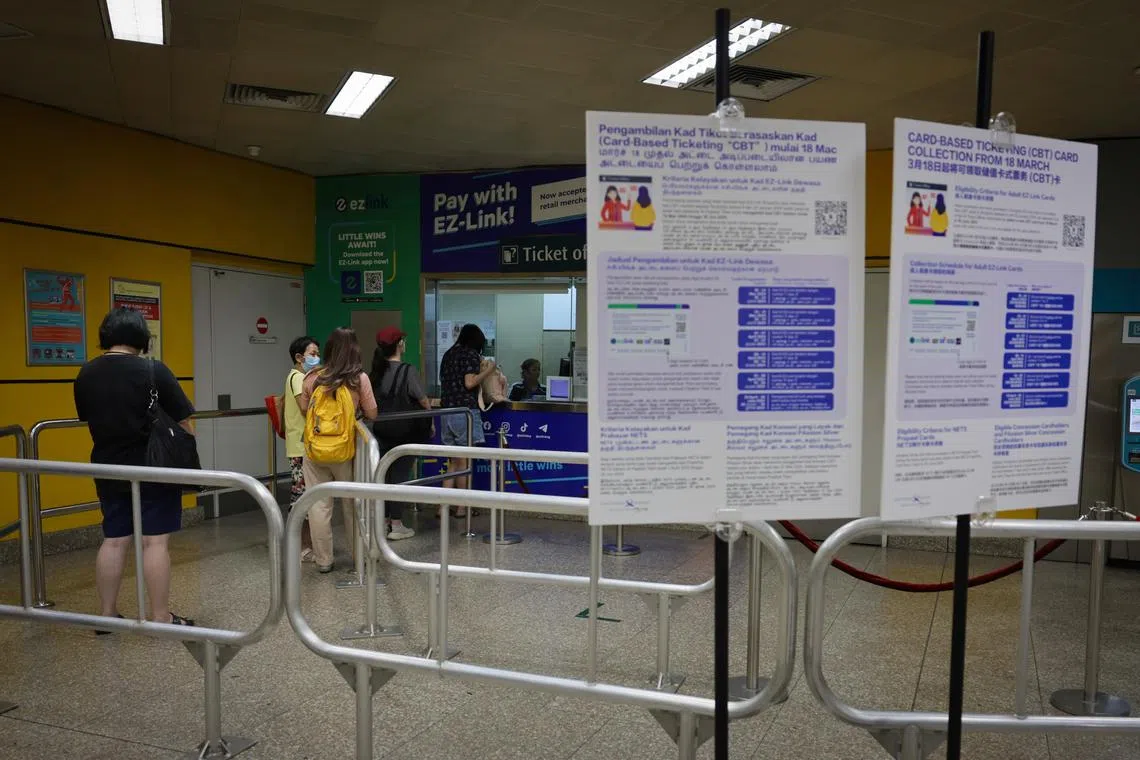 March 18 was the first day of an ez-link card collection exercise for eligible users of SimplyGo.