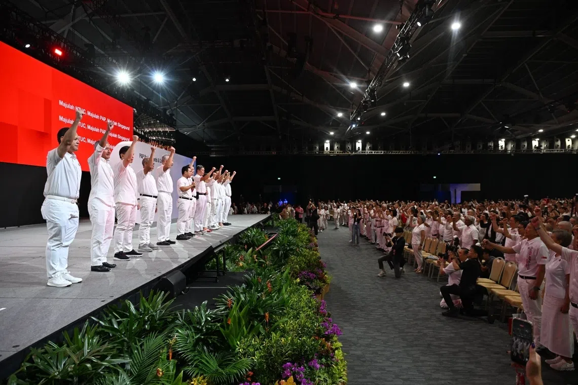 Newly elected CEC members at the PAP Awards and Conference at Singapore Expo on Oct 25.