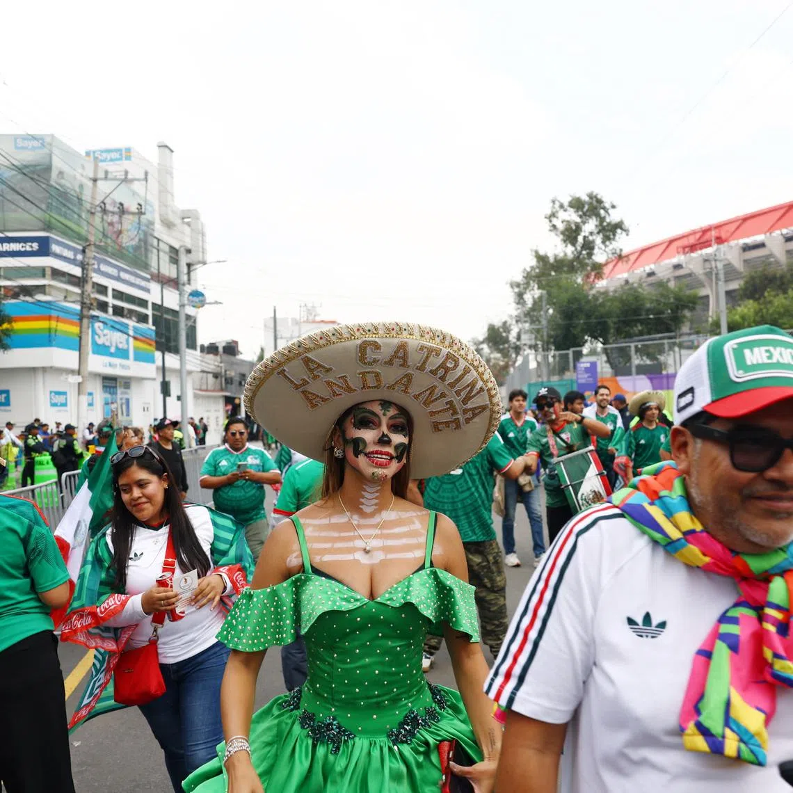 Soccer Football - FIFA World Cup 2026 - Round of 32 - Mexico v Ecuador - Estadio Azteca, Mexico City, Mexico - June 30, 2026 Mexico fans outside the stadium before the match REUTERS/Henry Romero
