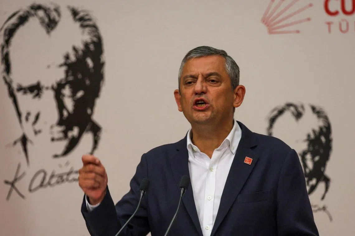 Turkish police detain 13 in probe of opposition congress that chose ousted leader