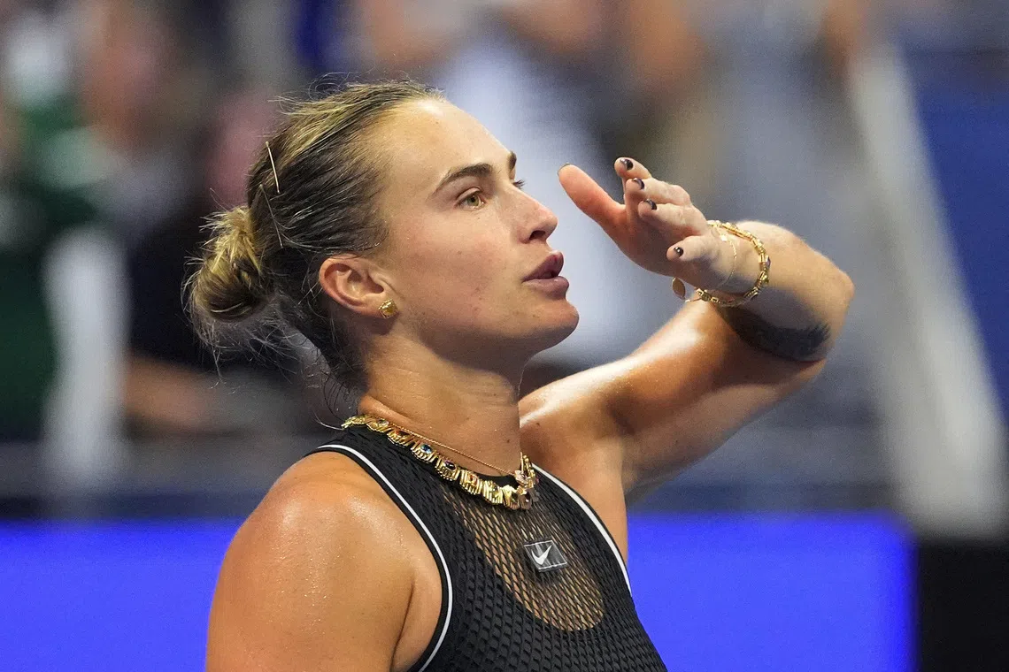Dominant Sabalenka sweeps past Iatcenko to reach US Open third round