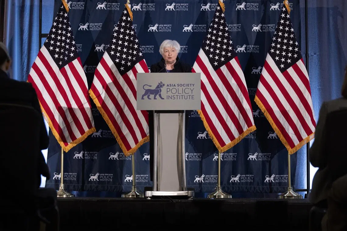 US Treasury Secretary Janet Yellen stressed that US national security actions would be “narrowly targeted”.