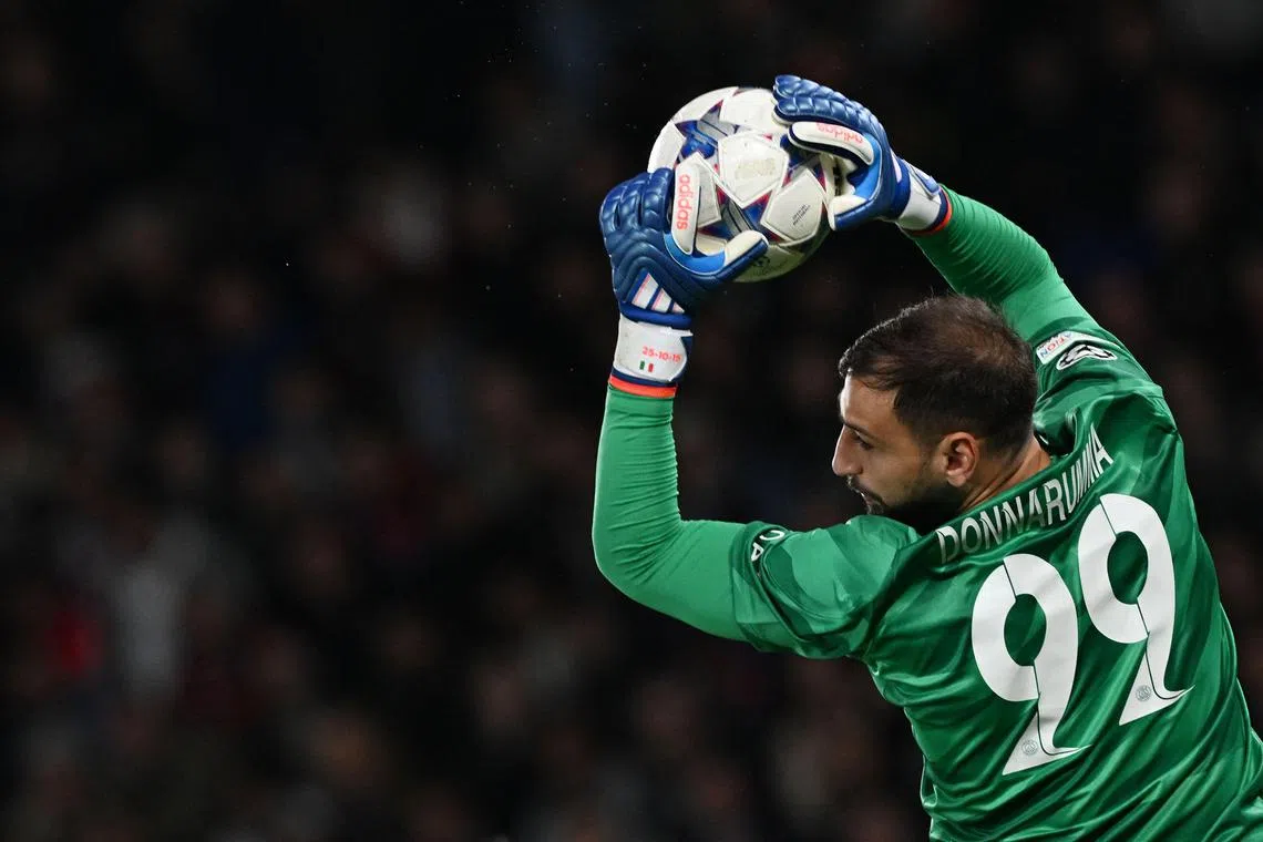 Paris Saint-Germain's Italian goalkeeper Gianluigi Donnarumma will return to his former San Siro stomping ground when they face AC Milan on Tuesday.