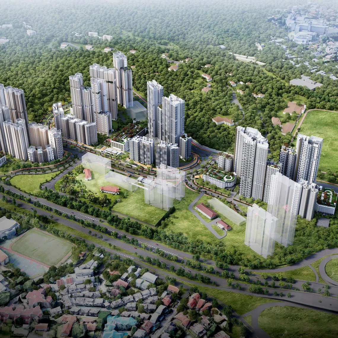 About 6,000 Housing Board flats will be built in the upcoming Mount Pleasant estate. 