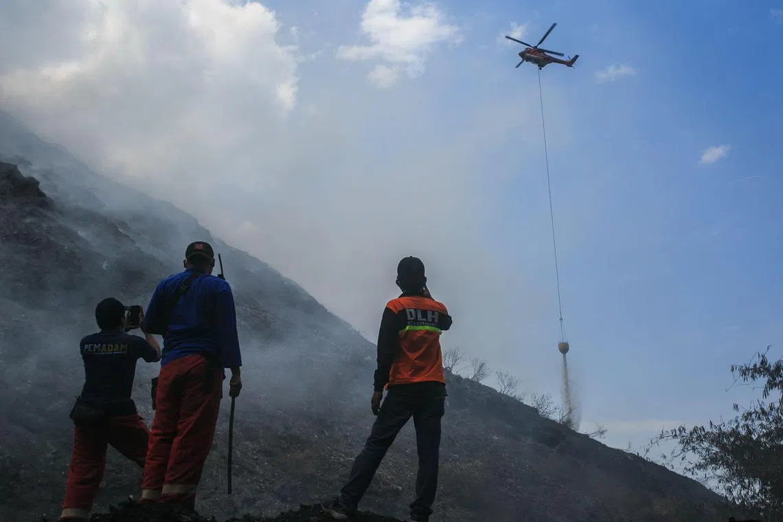The Putri Cempo landfill in Surakarta, Central Java was the latest, with the fire first breaking out on Sept 16.