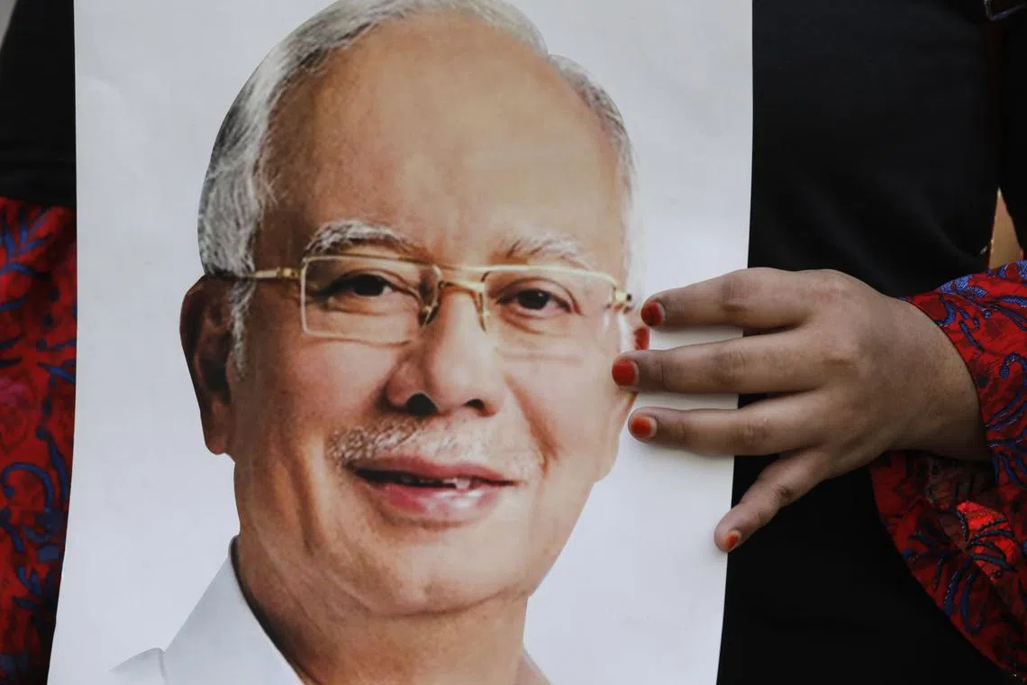 Najib Razak, 70, is on trial for 25 charges in total.