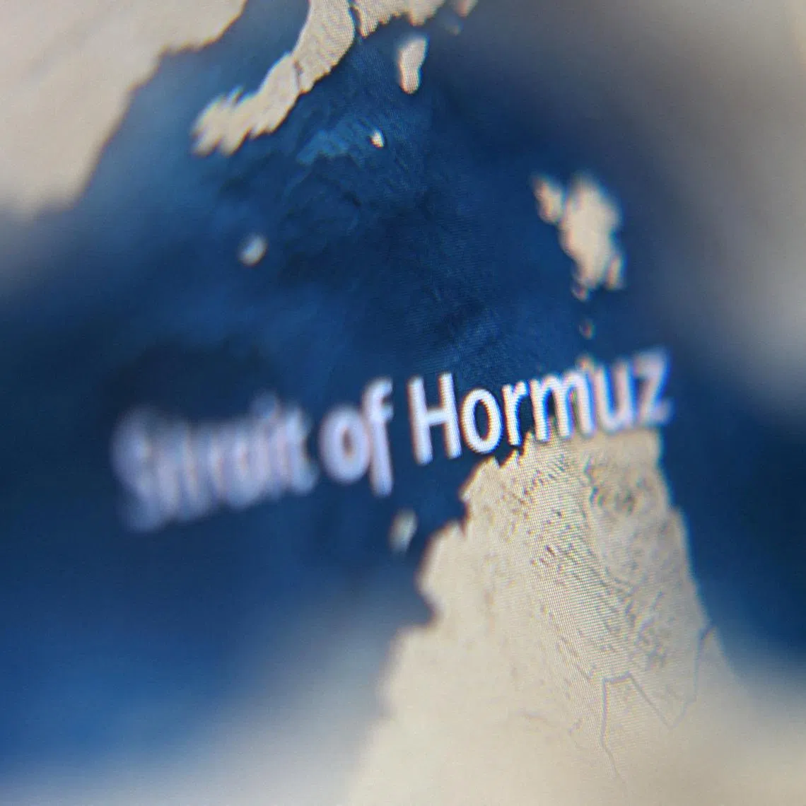 FILE PHOTO: A map showing the Strait of Hormuz is seen in this illustration taken March 23, 2026. REUTERS/Dado Ruvic/Illustration/File Photo