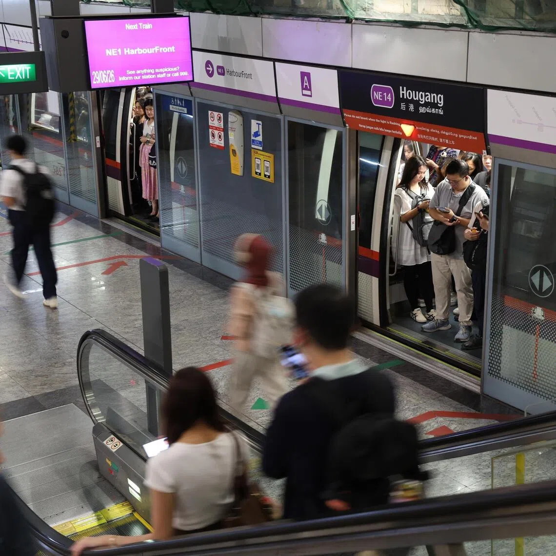 About 9 per cent of commuters have made use of the free off-peak rides along the North East Line.