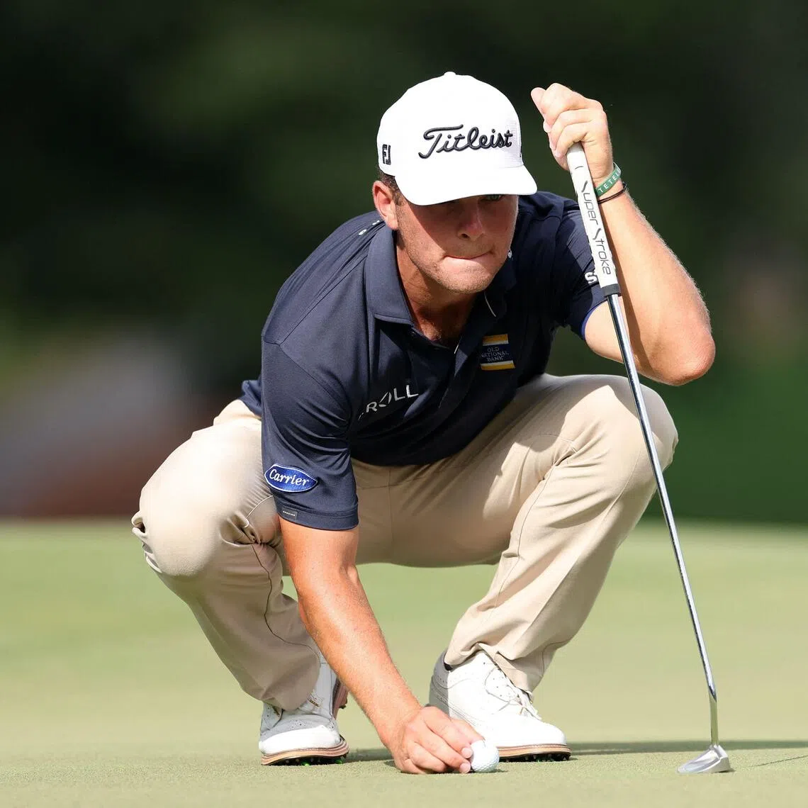 Michael Brennan is co-leader with Beau Hossler at the Wyndham Championship 2026.