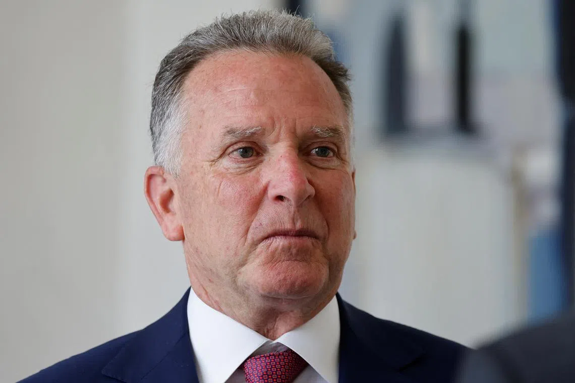 US Special Envoy Steve Witkoff looks on before a meeting with France's President at the Elysee presidential palace in Paris on April 17, 2025.  LUDOVIC MARIN/Pool via REUTERS/File Photo