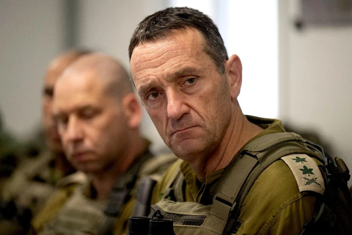 Lieutenant-General Herzi Halevi reportedly briefed Israeli troops on a possible offensive against Hezbollah in Lebanon.